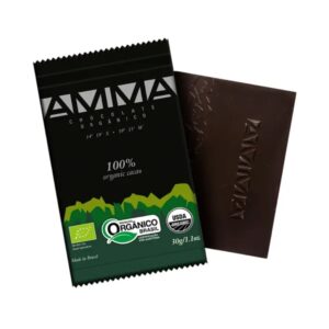 Chocolate Orgânico 100% Cacau AMMA 80g