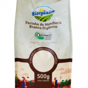 Farinha de Mandioca Branca Biorgânica (500g)