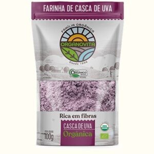 Farinha Casca de Uva Orgânica Organovita (100g)