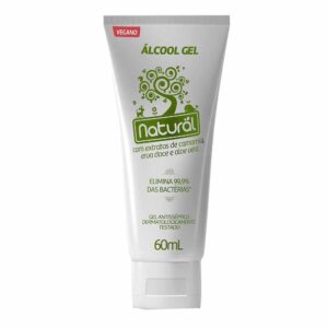 Alcool em Gel 70 Natural com Extrato de Camomila 60 ml