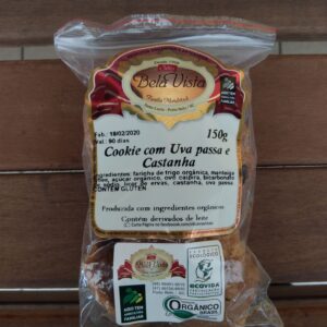 Cookie Com Uva Passa E Castanha (150g)