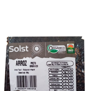 Arroz negro Orgânico Solst (500g)