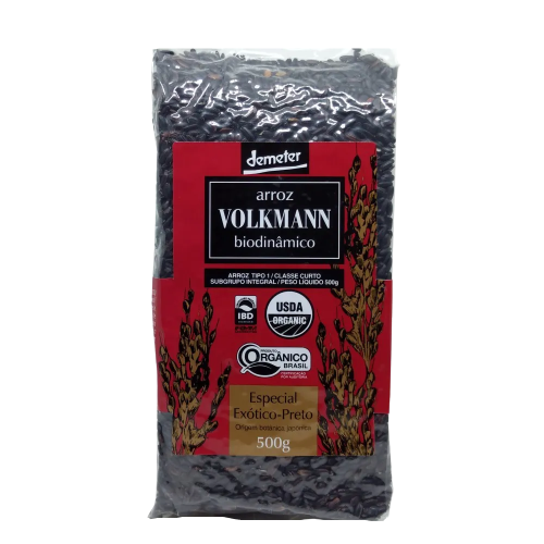 Arroz Preto Orgânico e Biodinâmico Volkmann (500g)