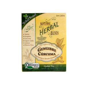 Chá de Gengibre e Cúrcuma Tribal (15 sachês)
