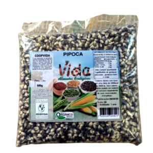 Pipoca Preta Branca Coopvida Orgânica (500g)