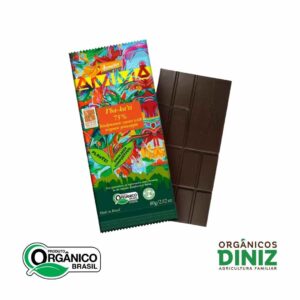 Chocolate Orgânico Biodinâmico Ibakati 75% Cacau com Abacaxi AMMA 80g