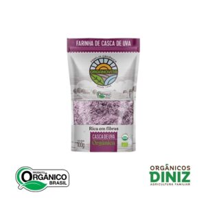Farinha Casca de Uva Orgânica Organovita (100g)