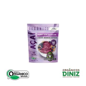 Açaí Polpa Orgânico S/ Açúcar Zambazom (400g)