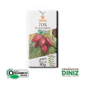 Chocolate 70% Cacau Orgânico OnVeg 80g