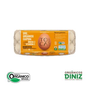 Ovo Orgânico Caipira Toca C/ 10 (Ômega 3 e Vitamina E)