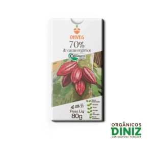 Chocolate 70% Cacau Orgânico OnVeg 80g
