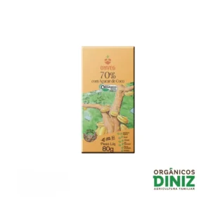 Chocolate 70% com Açúcar de Coco Orgânico Onveg (80g)